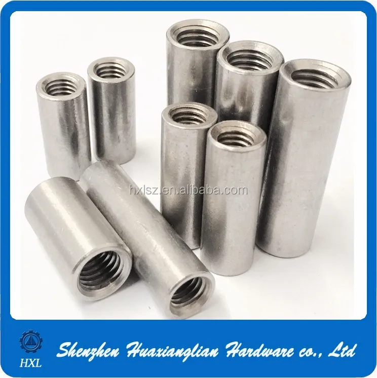 Details about   M3-M14 Threaded Sleeve Rod Bar Stud Round Connector Nut A2 Stainless Long Nuts 