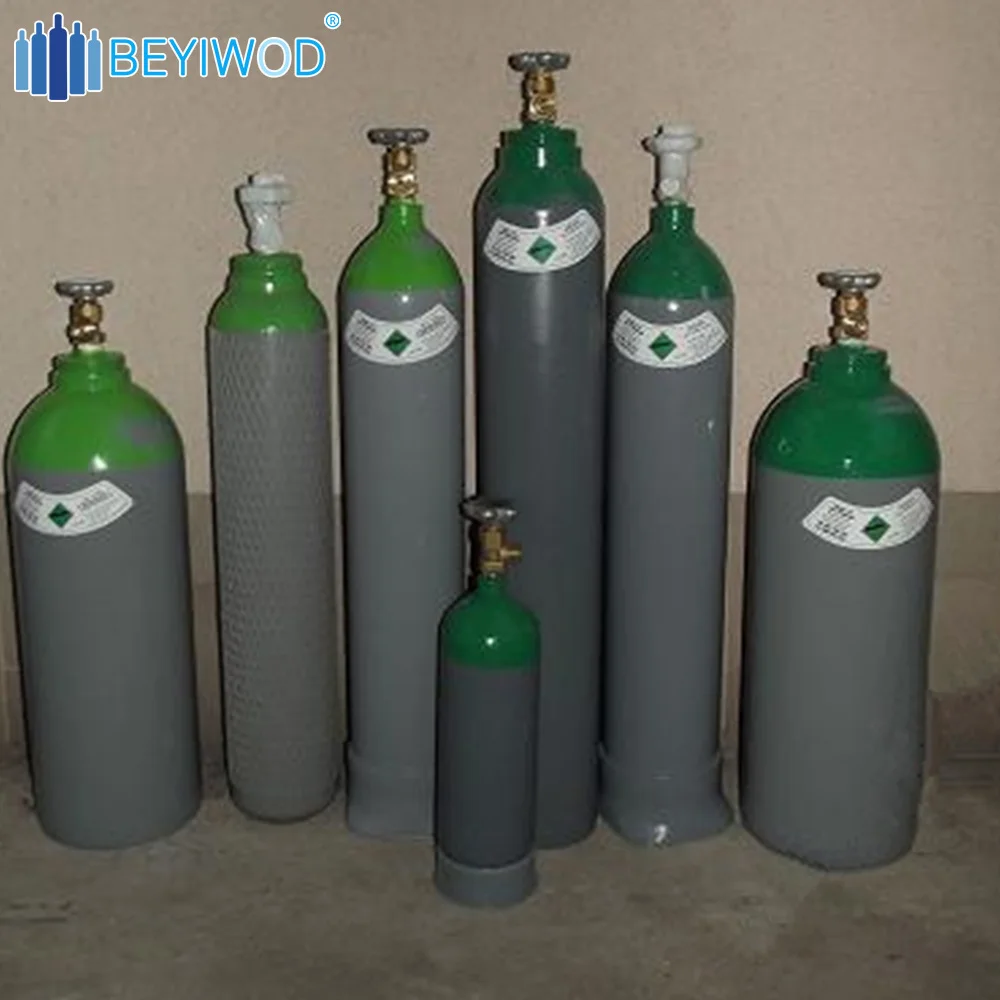 Высокая чистота 99.999% аргоновый газ хорошая цена аргоновый стальной цилиндр аргоновый алюминиевый цилиндр