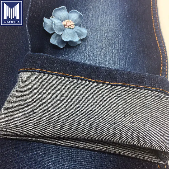 1020 саржа 3/1 хлопок полиэстер вискоза спандекс эластичная джинсовая ткань для женских