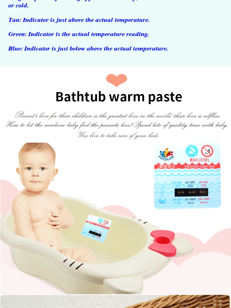 Reusable Temperature Sensor Baby Bath Thermometer Card Sticker Buy