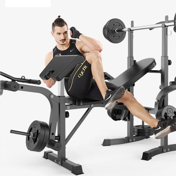 Multifunction Exercise Bench Golds 20 in 1 Gym Weight Bench with Lat Pulldown