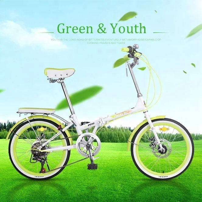 FOREVER 2018 New Model 6 Speed High Carbon Steel Bicycle Frame Folding Cycling Mother Kid Bike Cycle Two Seats Bike