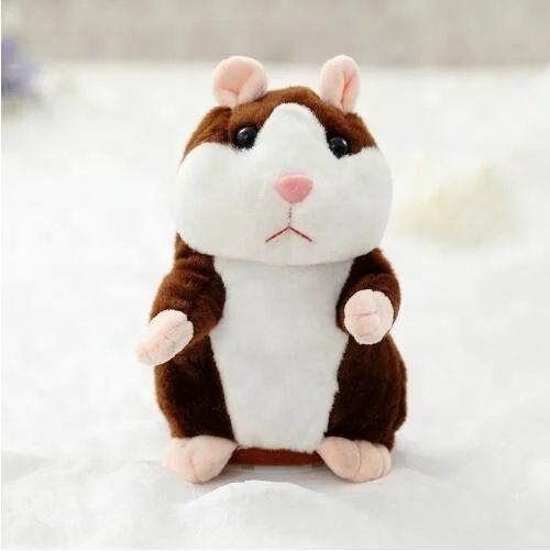 repeating talking plush hamster