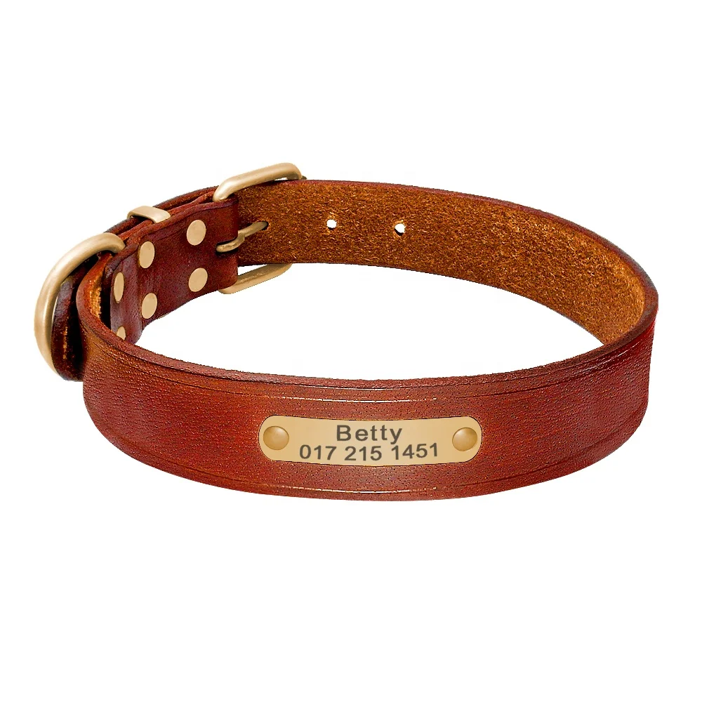 bulk leather dog collars