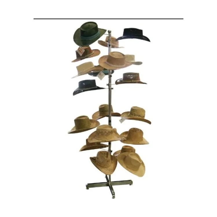 Porte-Chapeaux Mural Rustique En Bois - Support Réglable Pour Casquettes Et Chapeaux De Cowboy - Gain De Place Déco Salon Ou Chambre