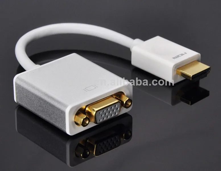
высокого качества hdmi для vga адаптер конвертера кабель для ноутбука pc dvd аудио поддержка hdtv xbox мужчины- женщины 