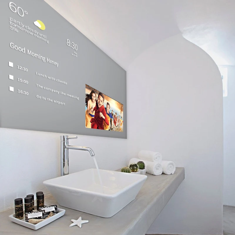 Room Waterproof Smart Mirror Touch Screen Android Bathroom