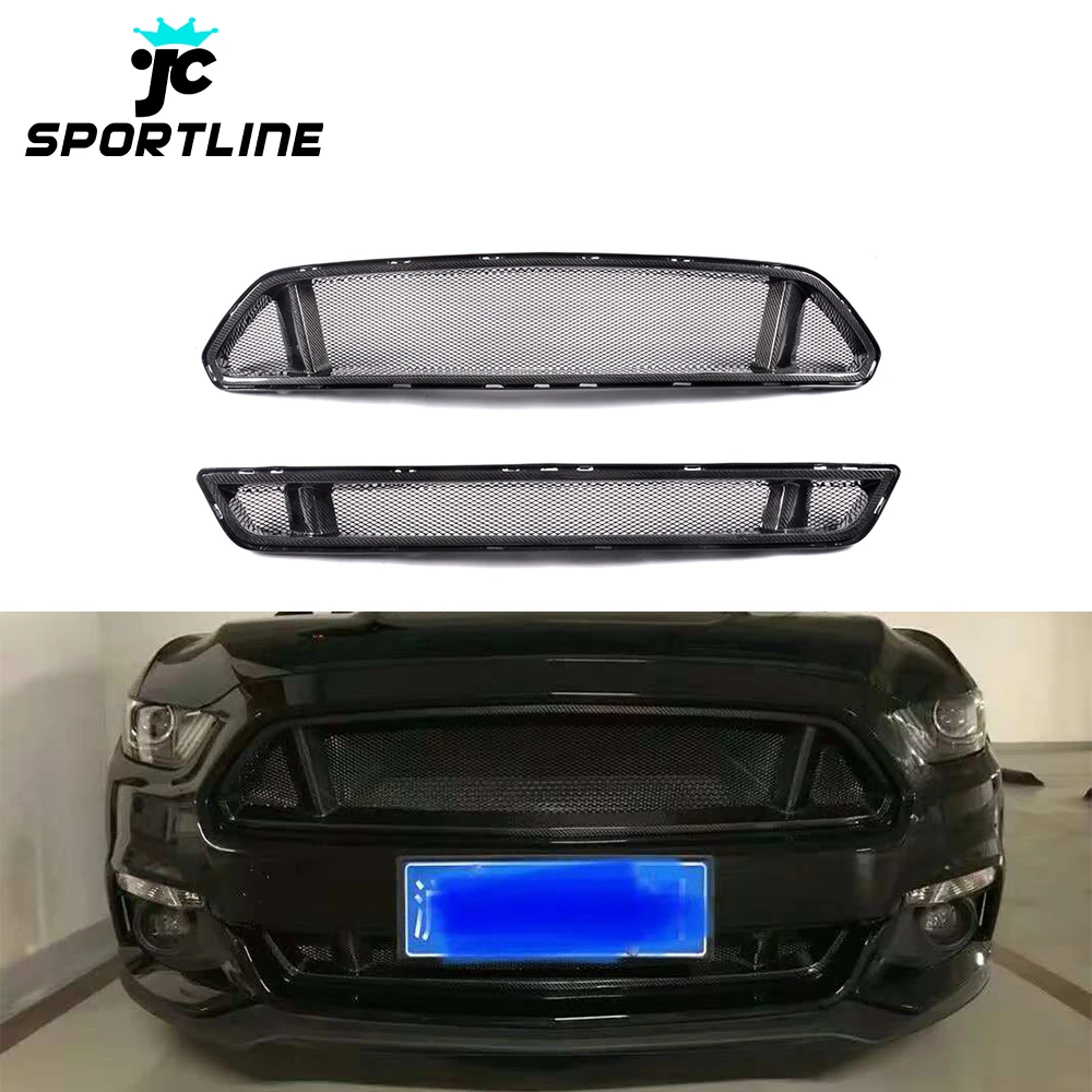 カーボンファイバーフロントグリルグリル フォード マスタング GT