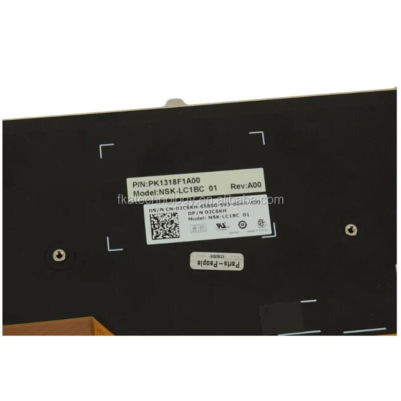 
Оригинальная клавиатура для ноутбука Alienware 17 R2 R3, клавиатура с подсветкой в сборе 2C6KH 02C6KH PK1318F1A00 NSK-LC1BC 01 