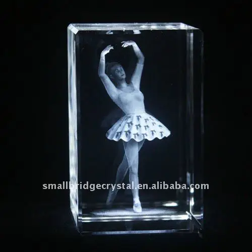 ballet sport laser crystal gift