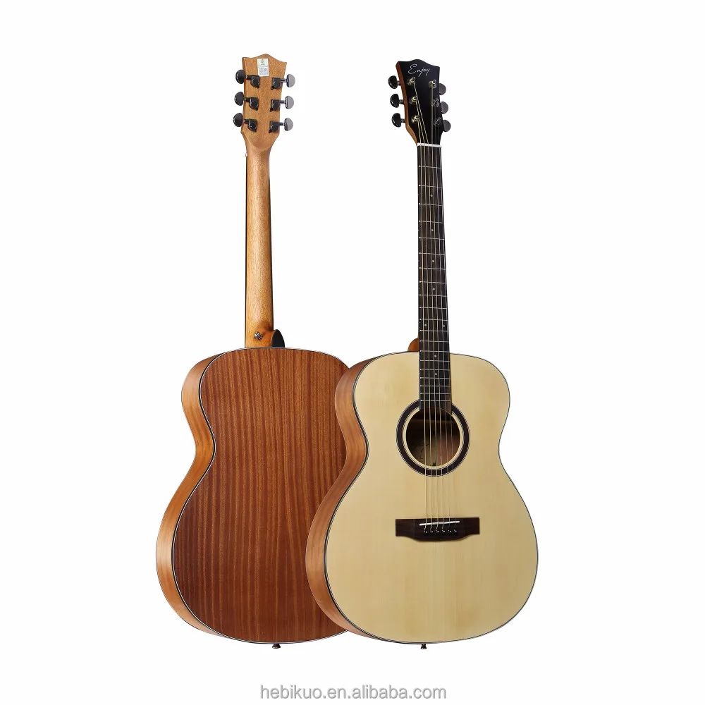 Factory Direct E40-15 Folk Acoustic Guitar with Matt Finish Cheaper OEM Style Featuring Spruce Sapele Wood