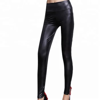 Tie Rope Open Crotch Leather Leggings For Women Seamless - Buy Leather ...