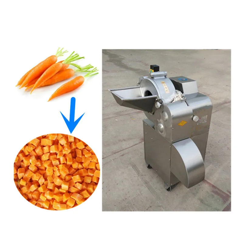 8mm 10mm Vegetable Cube Cutting Machine Carrot Radish Potato Cube Dicer  Cutter Machine Electric Potato Tabletop Dicer Machine