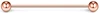 Rose gold 14G 38mm