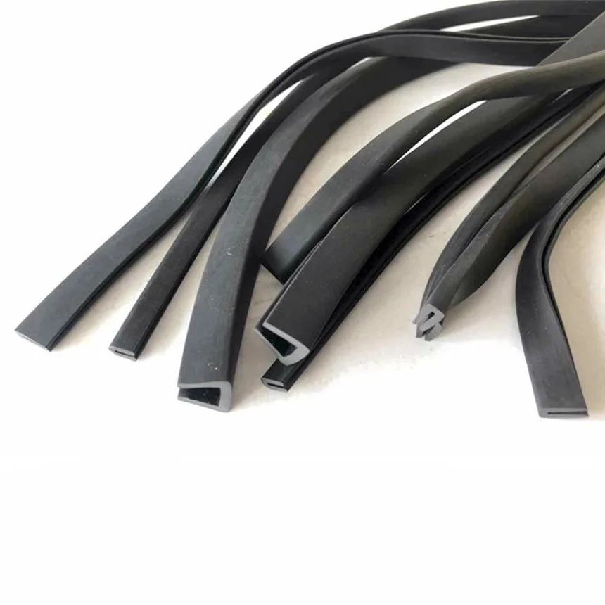 Black Rubber U Channel Edging Trim Seal