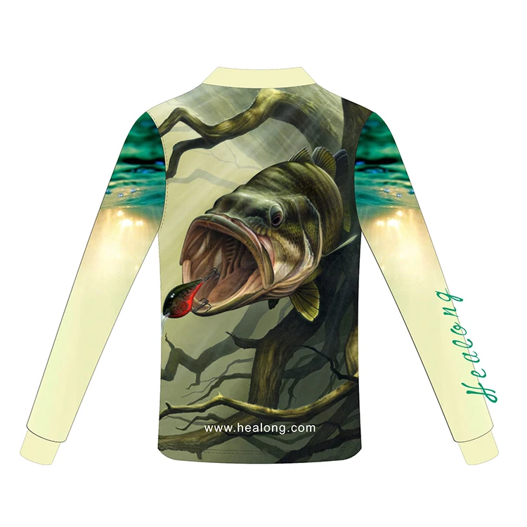 Source Healong Customized Rain Proof Dye Sublimation Fishing Jersey on  m.