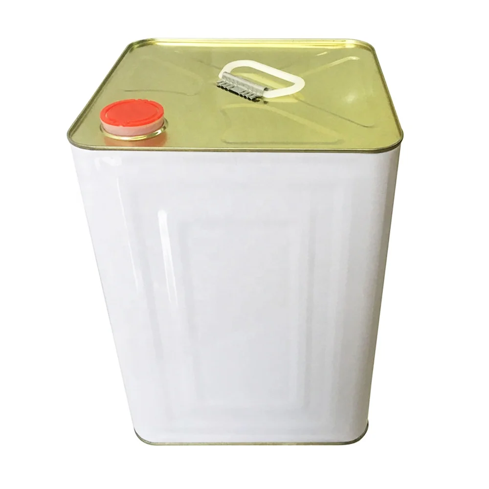 Custom square Tin Can 18 Liter with Plastic or Metal Handle