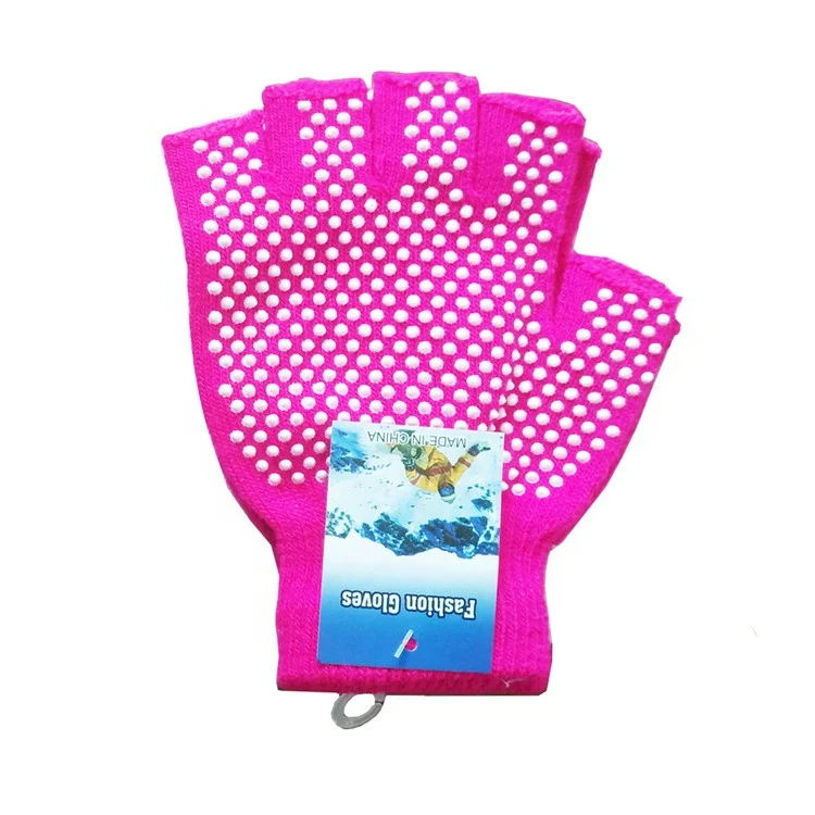 Оптовая продажа по заводской цене, горячая Распродажа, Дышащие Удобные Компрессионные перчатки и носки для йоги в горошек с полупальцами