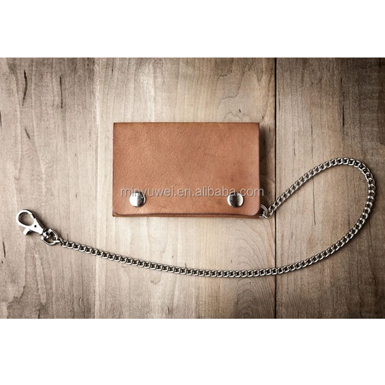 slim wallet with chain