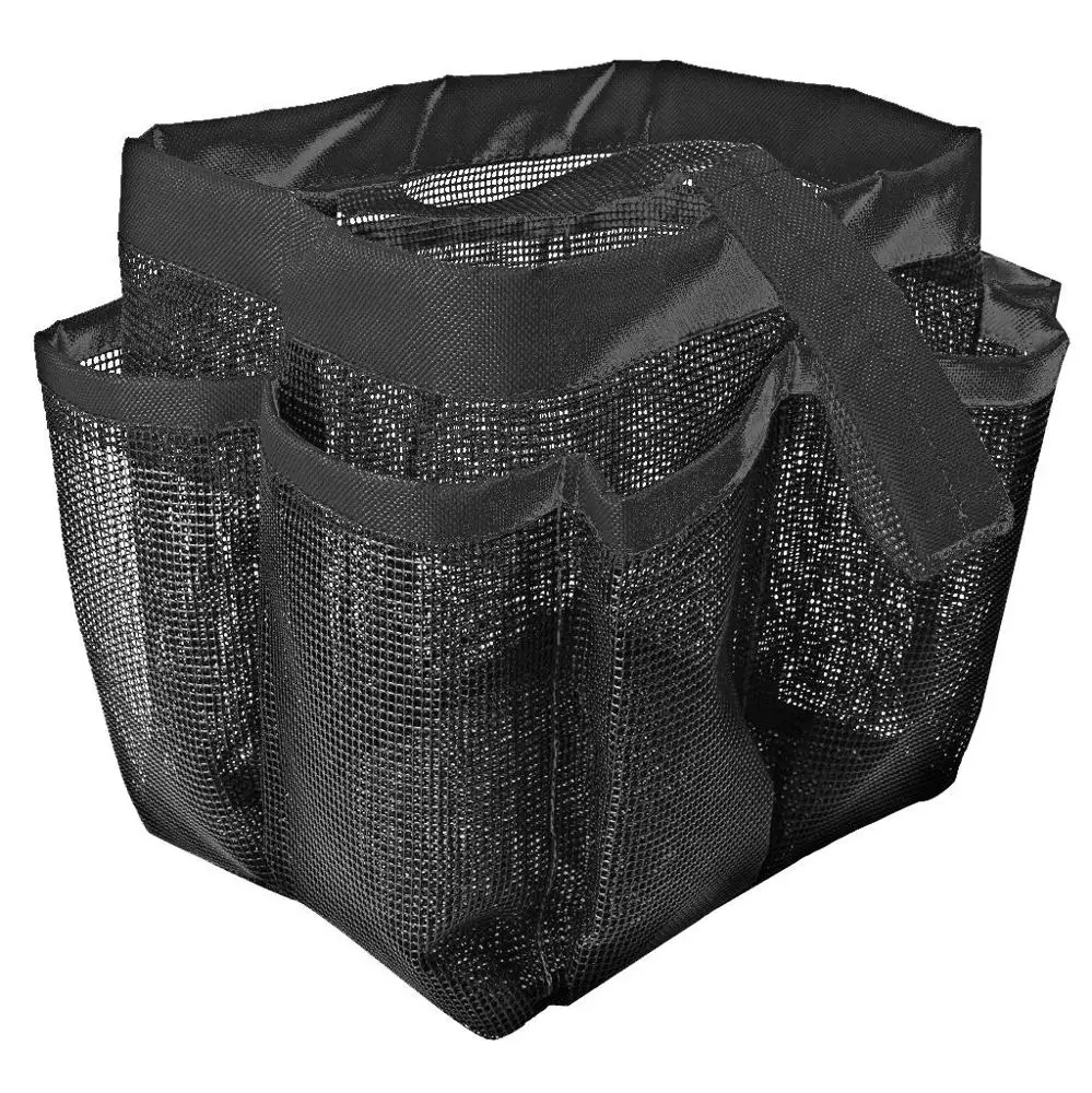 Подвесная Сумка-тоут для туалетных принадлежностей, органайзер для ванной, Сетчатая Сумка для душа с 8 отделениями для хранения