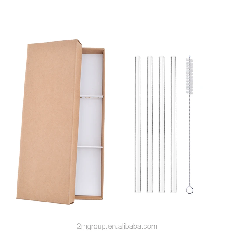 Clear Wide Straight Glass Straws – Trolley Square Market