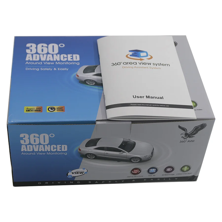 Factory Price 360 Degree Auto Camera Review System 360 Degree Camera Bird View Angle for Land Cruiser