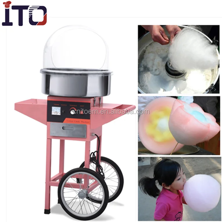 Electric Commercial Cotton Candy Floss Machine With Trolley Buy Candy Floss Machine Cotton Candy Floss Machine Komersial Mesin Permen Kapas Product On Alibaba Com