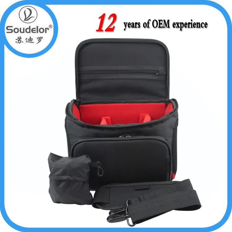 Нейлон регулируемый раздел цифровых dslr сумка скрытая камера