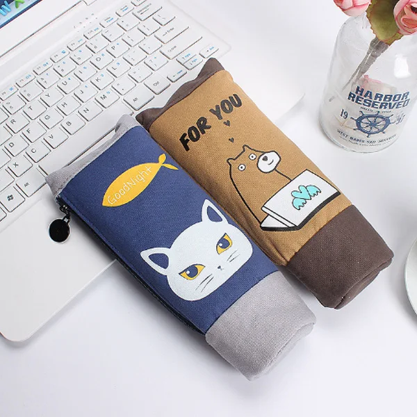 Idol Stationery Facial Cleanser Shaped Silica Gel Pen Bag Pencil case the Large Capacity Bags