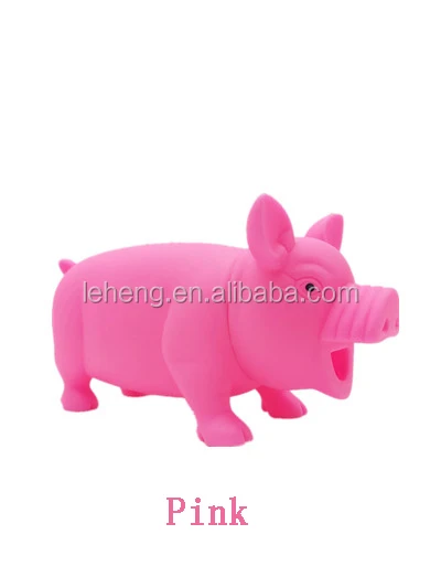 セール】 プラスチック製 カラフル Mサイズ 叫ぶブタさん 握ると音が