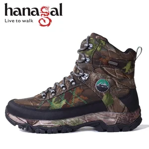 Guangzhou Shoe Factory Men Camouflage Winter Waterproof  8" Insulation Hunting Boots Hunting Equipment