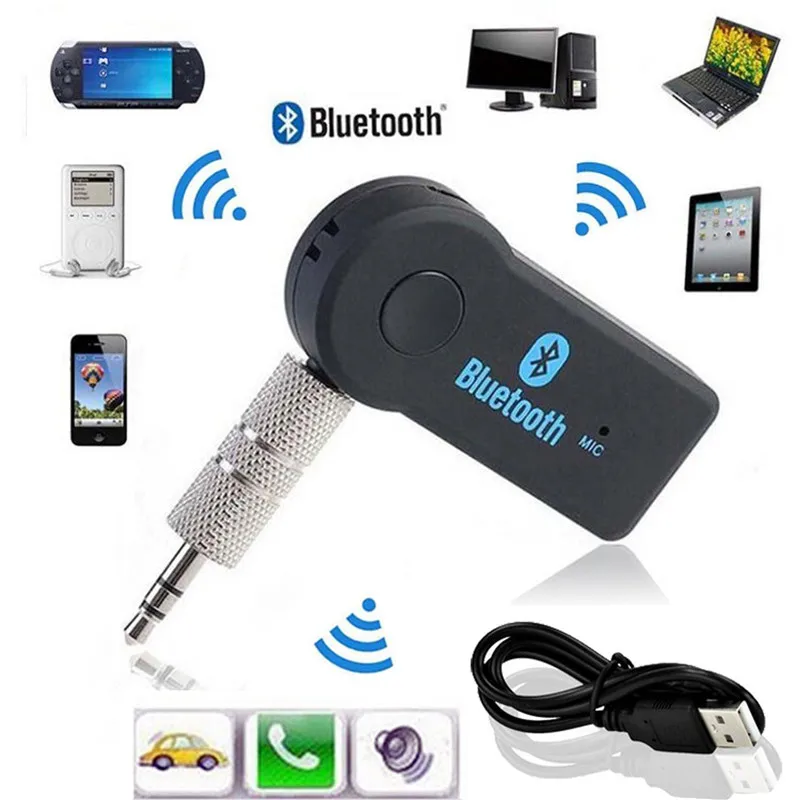 Wireless Bluetooth 4 3.5mm AUX Audio Stereo Music Home Car Receiver Adapter 