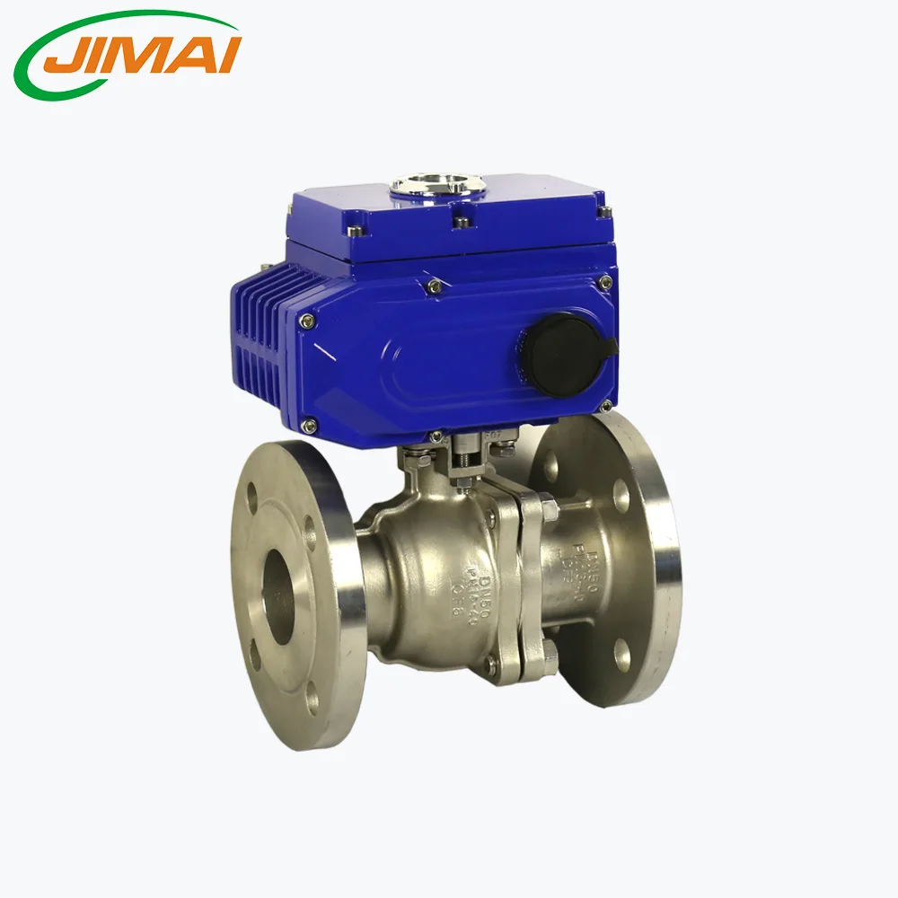 Jimai factory cheap price ss304 ball valve with electric actuator