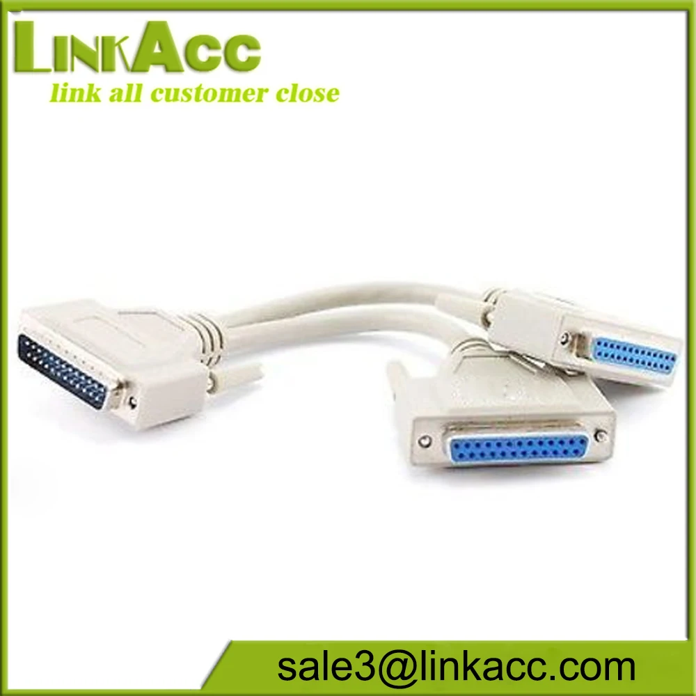 Db25 Paralelo Machohembra Dual Y Splitter Cable De Impresora Buy Cable De Impresora Divisor Y 1056