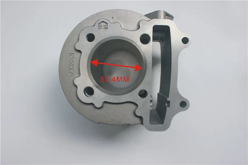 
 Поршень цилиндра 52,4 мм, комплект с большим отверстием для скутера GY6 125cc, мопеда, квадроцикла 139QMB 1P39QMB 147QMD  