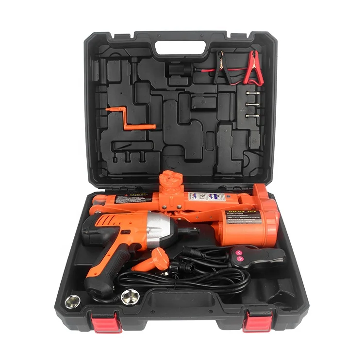 12V 2T Load Scissors Type Electric Car Jack and Impact Wrench