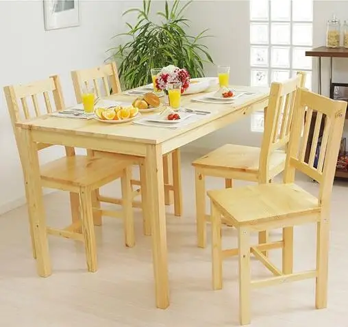 Natural Eco Friendly Solid Pine Wood Table And Chair Dining Wooden Furniture Dining Table And Chair For Diningroom Set Buy Wooden Table And Chair Diningroom Set Dining Table And Chair Solid Pine Wood Table