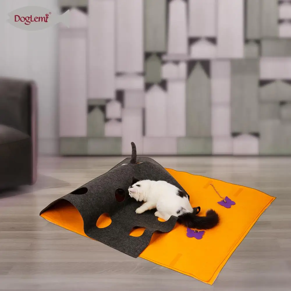 Cat Scratcher Blanket DIY Activity Nature Felt Cat Play Mat