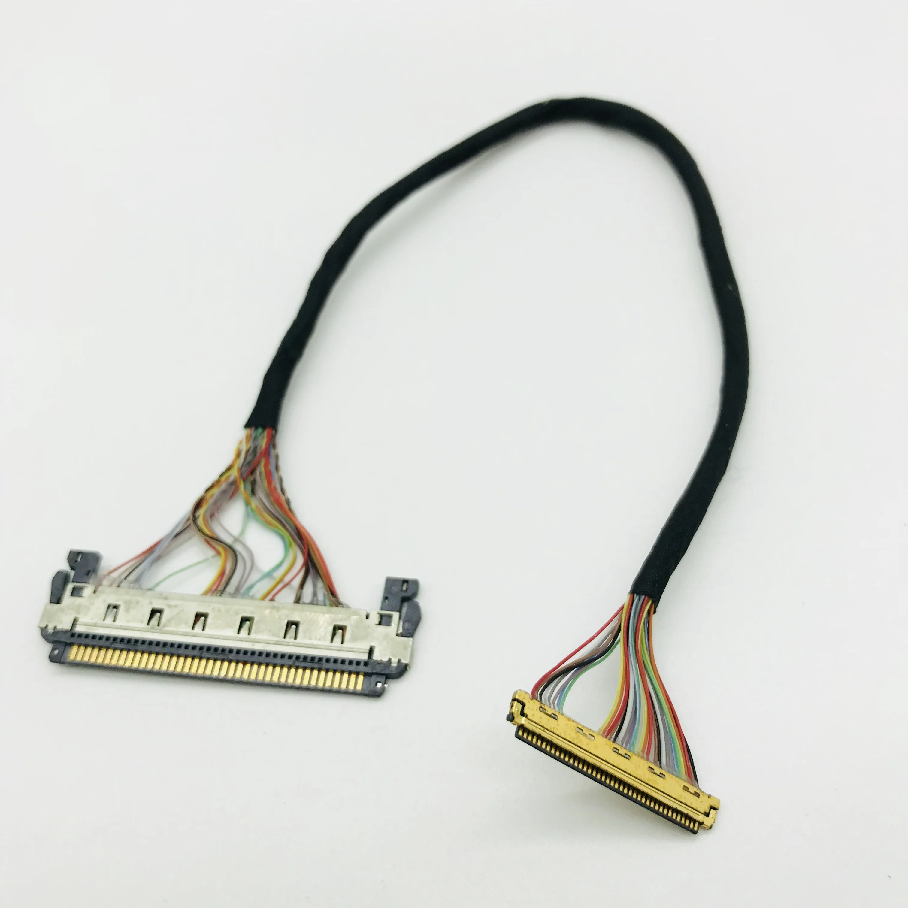 How to install an LVDS 40-pin ribbon extension cable for LED panel  (left-to-right connector)