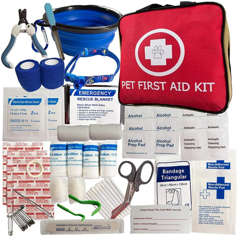 CE ISO Approved Customized Pet First Aid Kit Dog Cat Care Kit Set