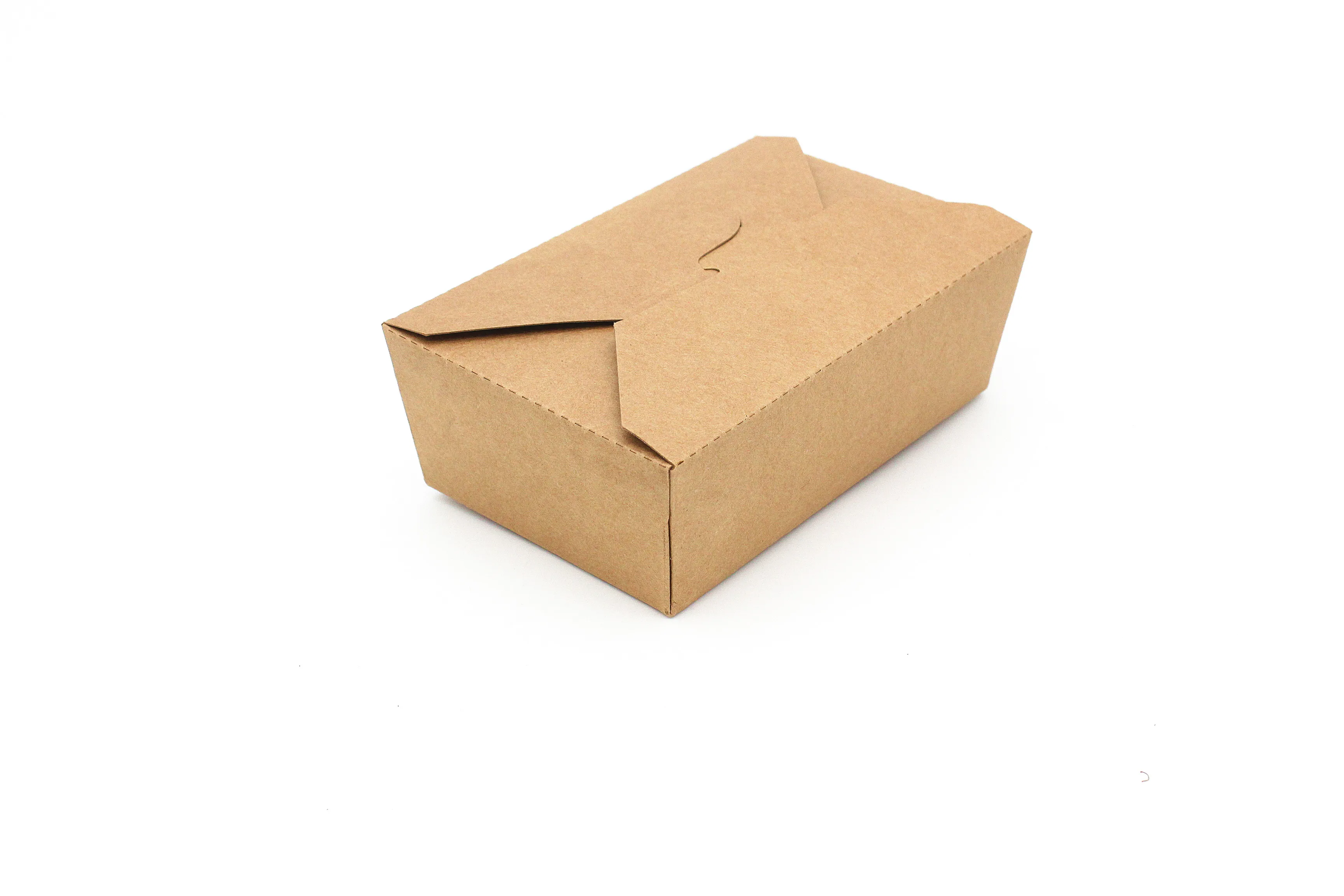 Lokyo Disposable Printable Kraft Paper Takeaway Container Lunch Salad