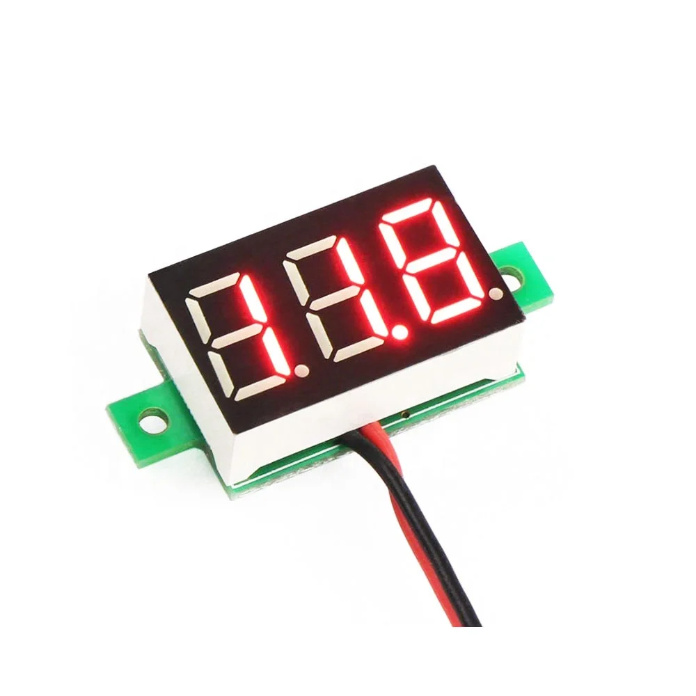 2 Wire 0.36” Digital LED Car Voltmeter Volt Panel Meter Gauge DC2.4-30V Blue 2 Wire 0.36” Digital LED Car Voltmeter Volt Panel Meter Gauge DC2.4-30V Blue