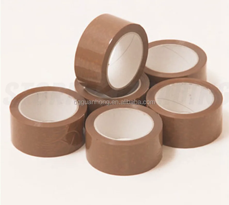 Wholesale Office Good Adhesion Packing Carton Sealing  Brown Tan Adhesive  BOPP Cello Packaging Tape