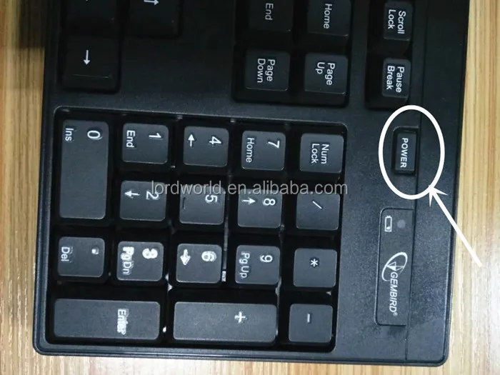 2017 Shenzhen Wired Keyboard With Multi-media Keys and Power Off Button