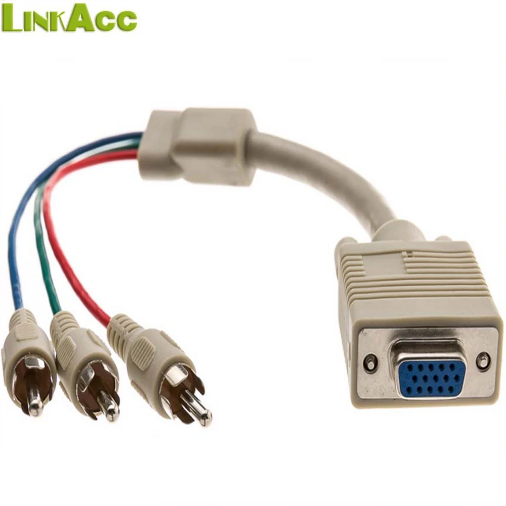Accvga033 Hd15 Female Vga To 3 Rca Cable Vga Rca 1ft Component Video Cable Buy Cable Vga Rca Female Vga To Rca Hd15 To Rca Product On Alibaba Com