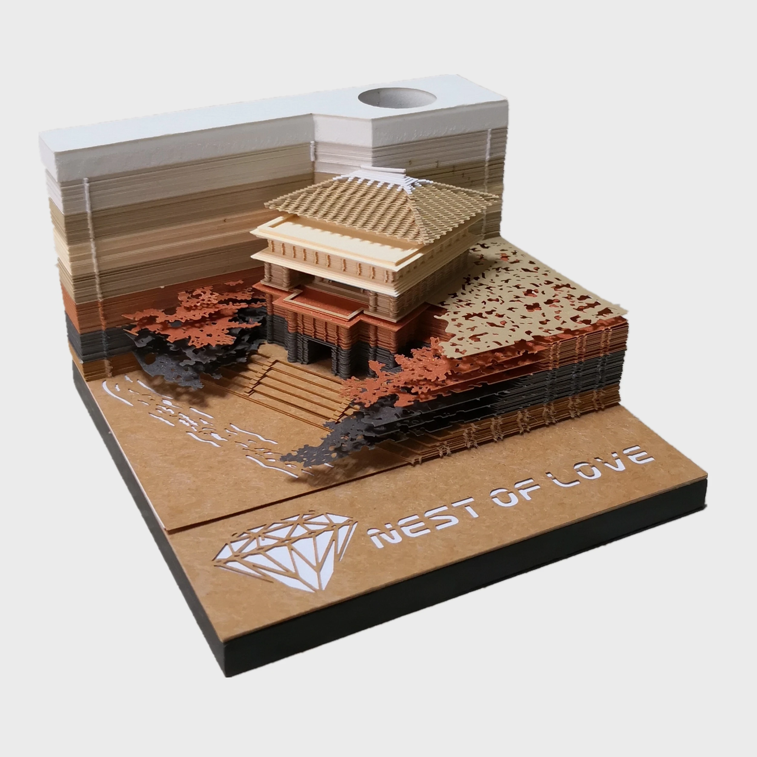 3d Paper Craft Note Paper Sculpture Valentine Gift