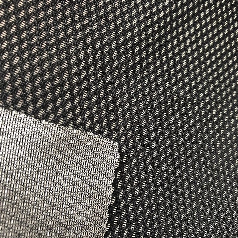 
 Двухцветная нейлоновая Полиэстеровая сетчатая ткань для модного платья  