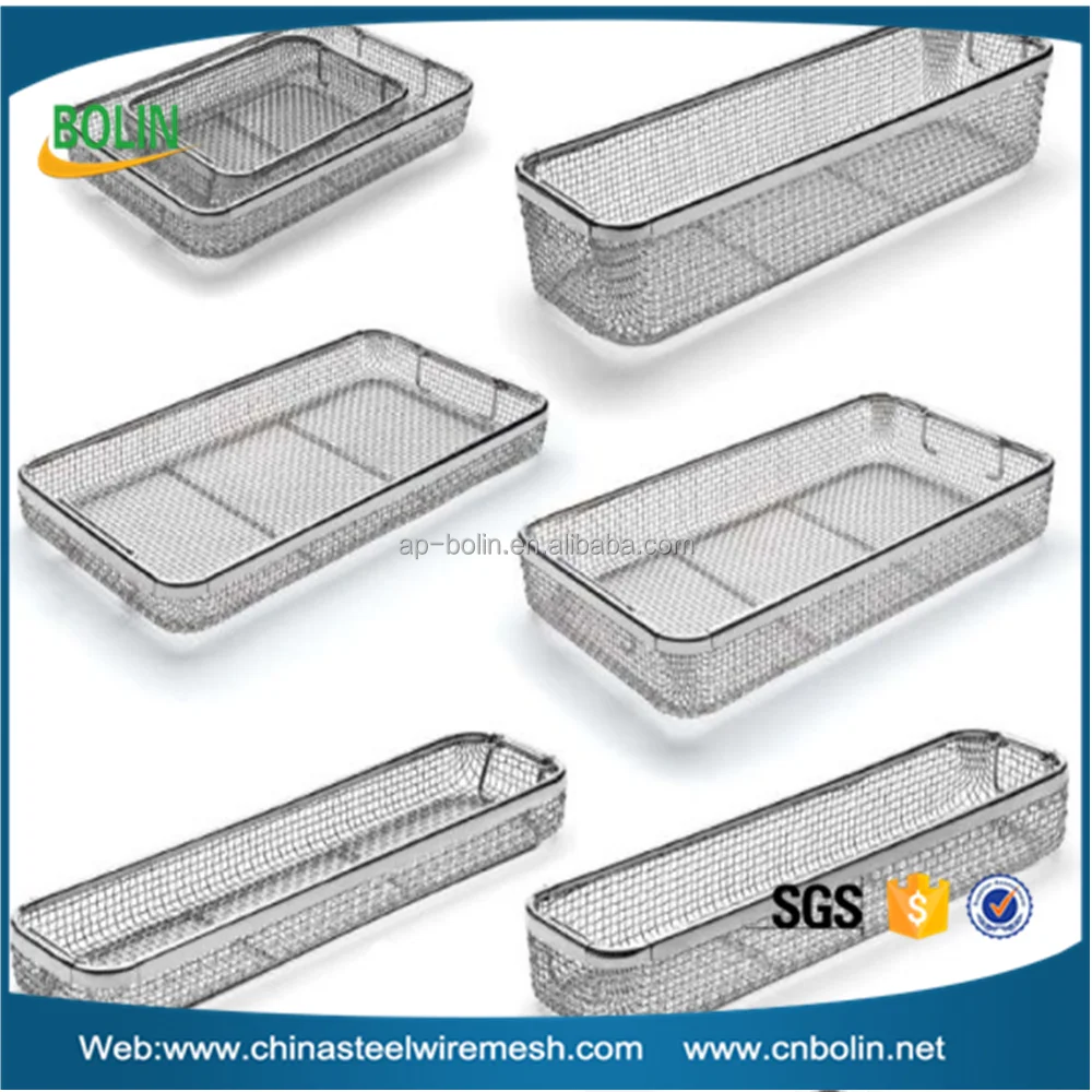 Vassoio Micro Rete Per Autoclave – 7.5x7.5x3.5 Cm, In Acciaio Inox, Per Laboratorio Dentale - 5