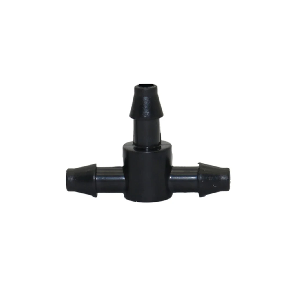 100 Connettori A 2 Vie Per Tubo Da 4/7 Mm, Raccordi A Innesto Per Irrigazione A Goccia, In ABS Nero