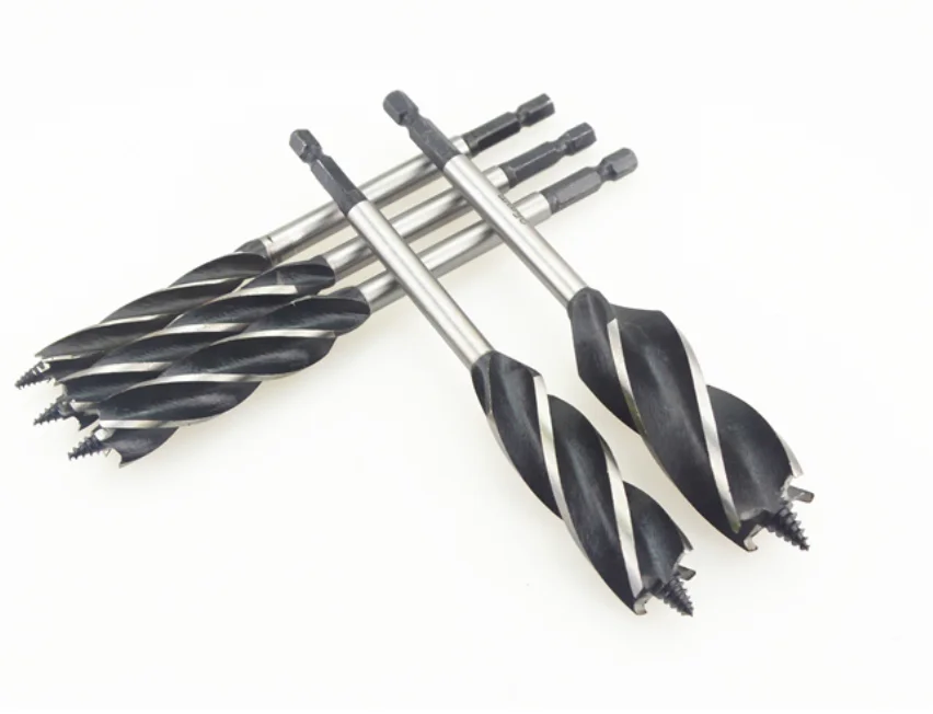 Wood Drill Auger Drill Bit Set 8pcs Wood Quad Auger Drill Bit Set